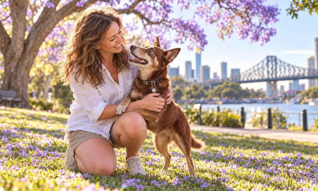 Tilly Beneath the Jacaranda