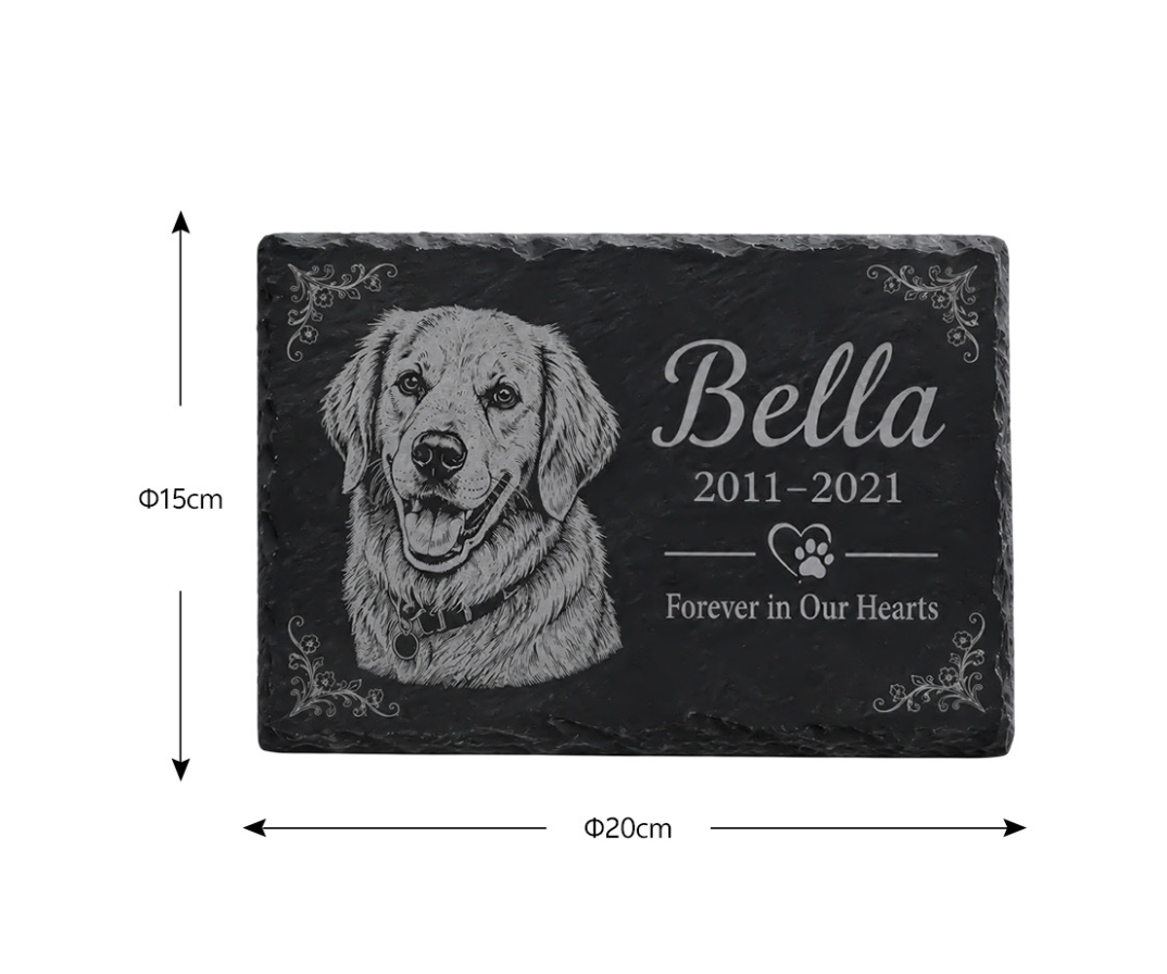 Personalised Pet Memorial Garden Stone with Stake | Australia