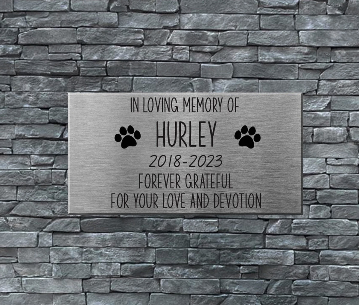 PersonalisedEngravedCatPetMemorialPlaque_NaturalSlateCatHeadGraveMarker_OutdoorGardenCatHeadstone_PetLossTributeGift